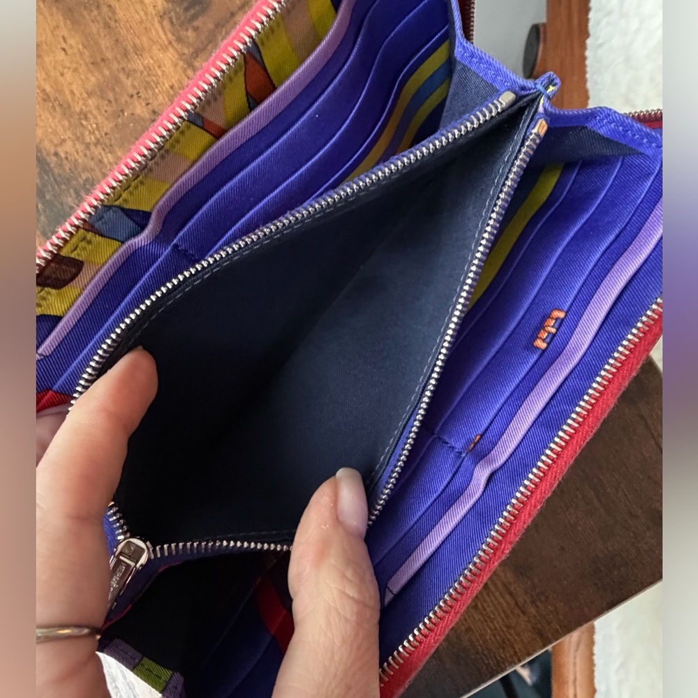 Hermès Azap Silk’In Long Wallet – Texas Rose Epsom Leather with Silk Lining - Picture 14 of 16